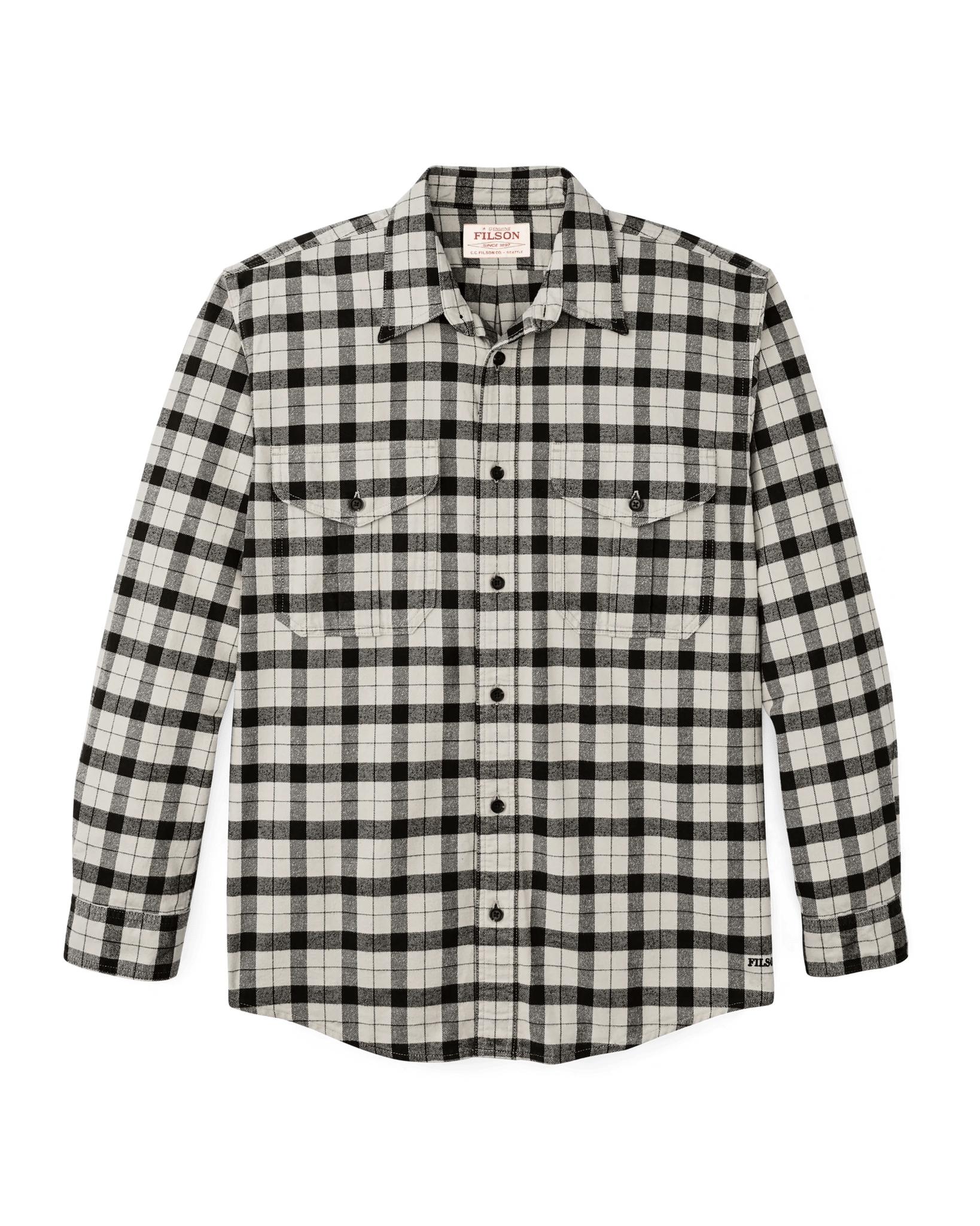 Filson Alaskan Guide Shirt Filson Cream Multicolor Plaid / M Men's Long Sleeve Button Down Shirts Rivers and Glen Trading Co