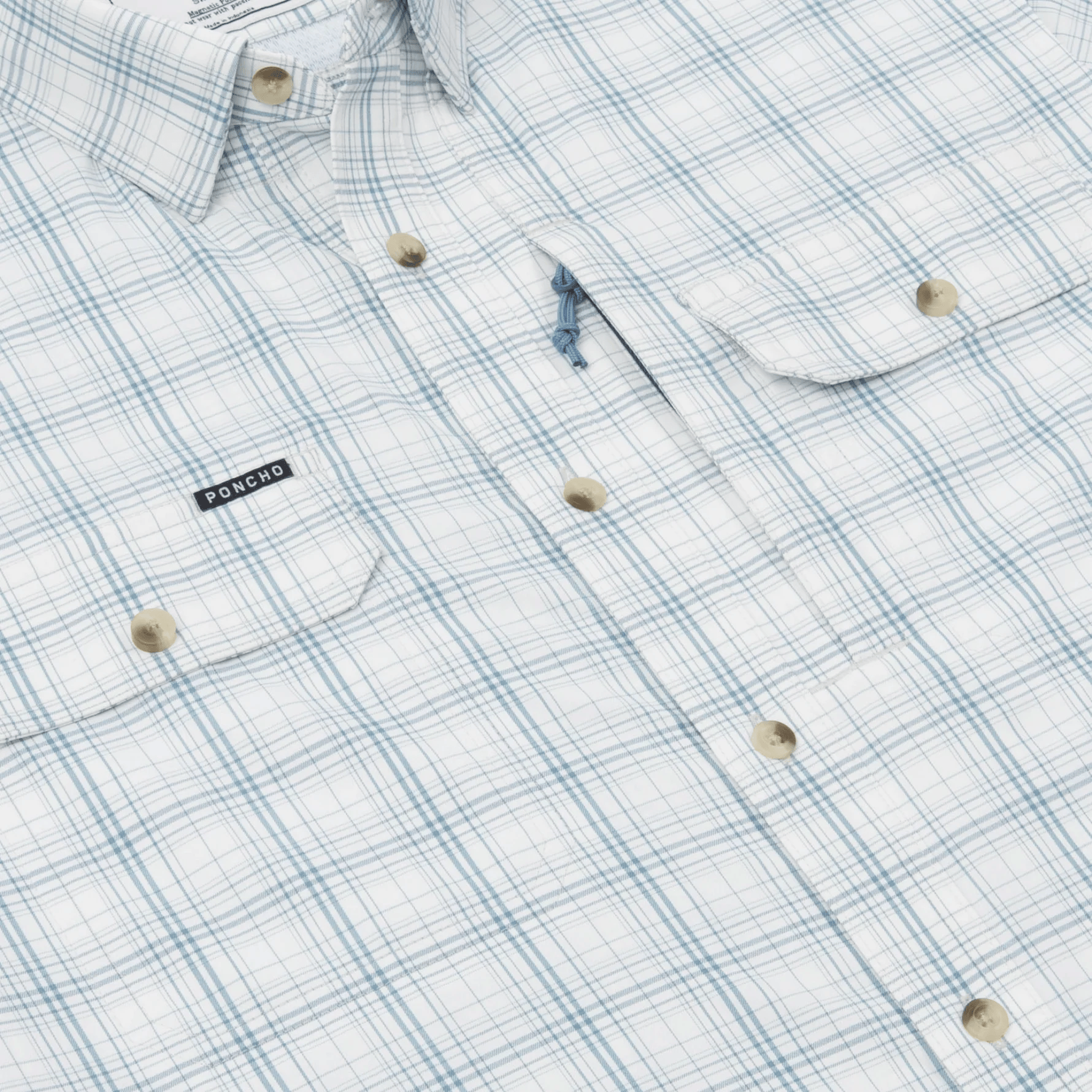 Poncho The Silver King Poncho Men's Long Sleeve Button Down Shirts Rivers and Glen Trading Co