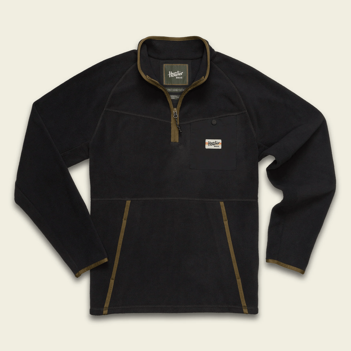 Howler Brothers Free Range Fleece Pullover Howler Brothers Carbonite / L Men's Pullovers Rivers and Glen Trading Co