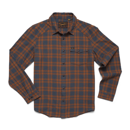 Howler Brothers La Grange Lightweight Flannel Howler Brothers Cohen Plaid: Stargazer / L Men's Long Sleeve Button Down Shirts Rivers and Glen Trading Co
