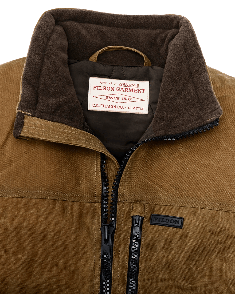 Filson Tin Cloth Insulated Vest Filson Men's Vests Rivers and Glen Trading Co