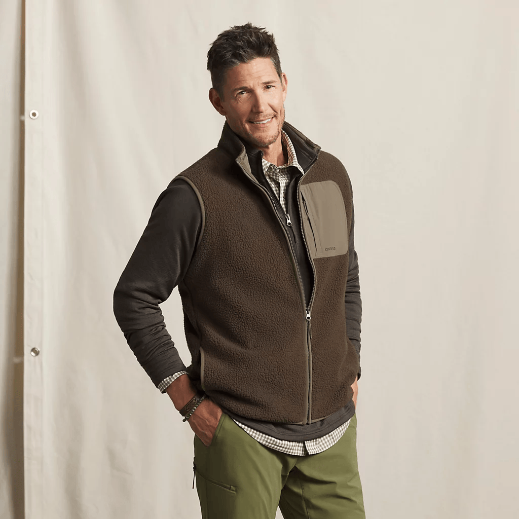 Orvis Men's Mad River Sherpa Vest Orvis Men's Vests Rivers and Glen Trading Co