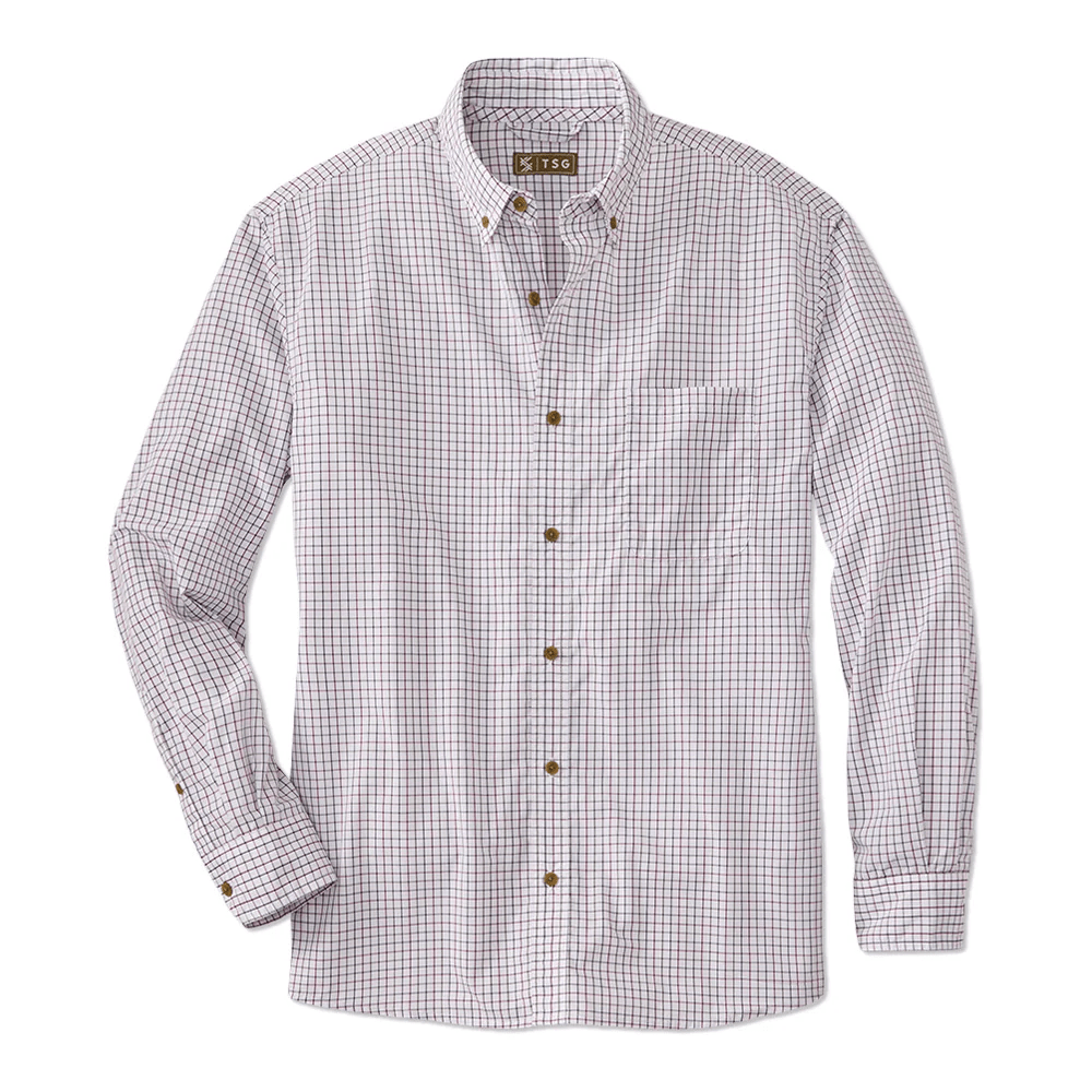 TSG Airetex™ Tanner Shirt TSG Grassland Maroon / XXL Men's Long Sleeve Button Down Shirts Rivers and Glen Trading Co