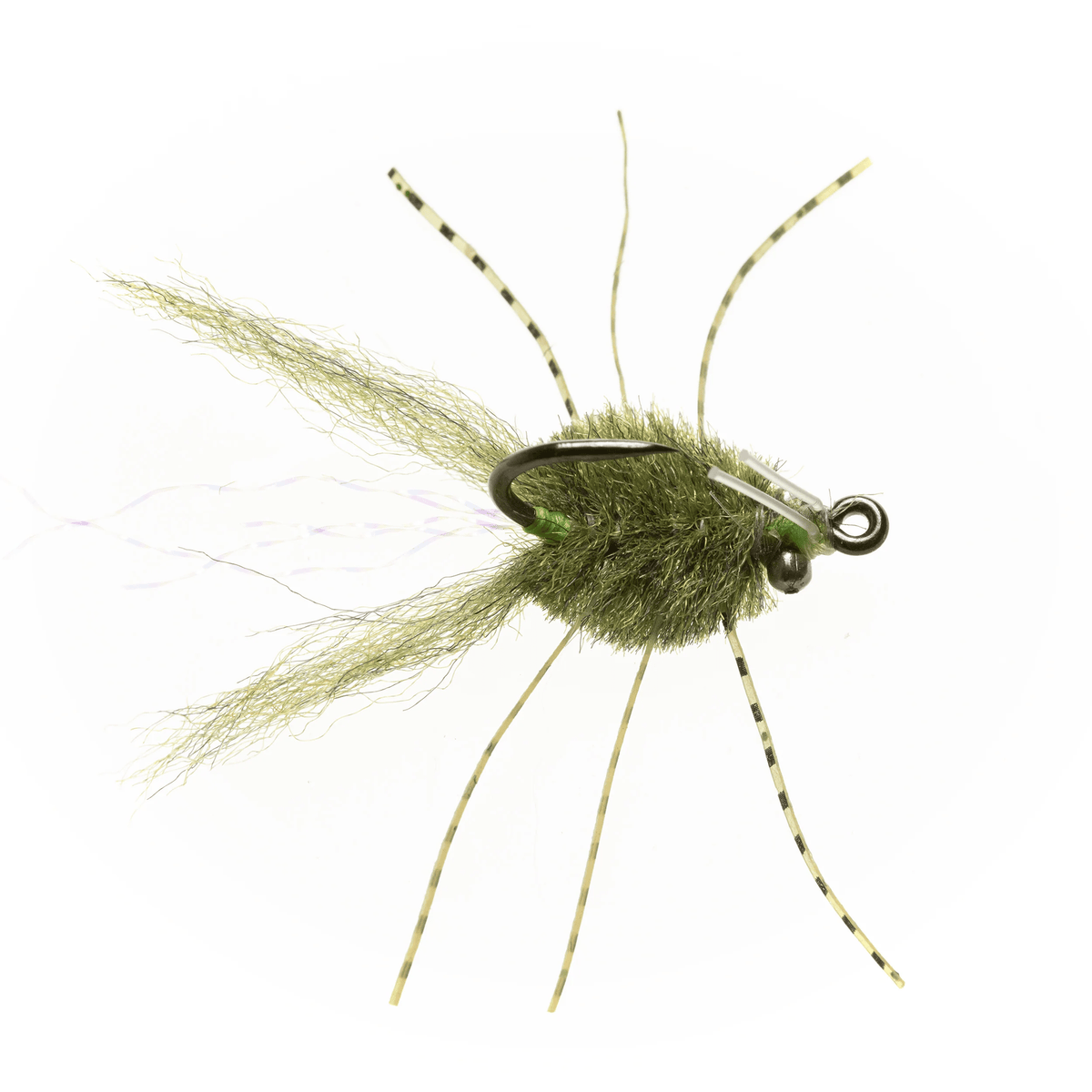 EP MICRO CRAB Enrico Puglisi OLIVE - #8 BC Flies Rivers and Glen Trading Co