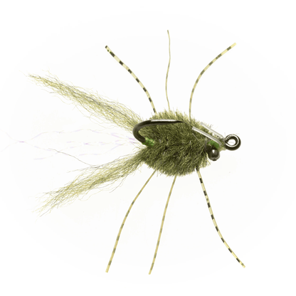 EP MICRO CRAB Enrico Puglisi OLIVE - #8 BC Flies Rivers and Glen Trading Co