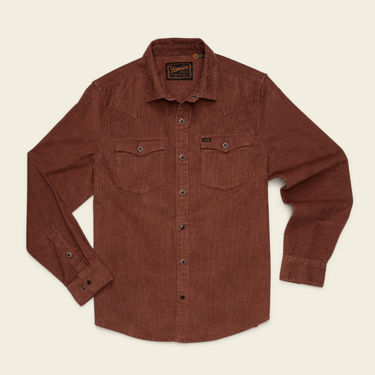 Howler Brothers Banning Corduroy Snapshirt Howler Brothers Men's Long Sleeve Button Down Shirts Rivers and Glen Trading Co