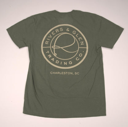 R&G Comfort Colors SS Pocket T-Shirt Rivers and Glen Trading Co. Shirts Moss / S Short Sleeve Tee Shirts Rivers and Glen Trading Co