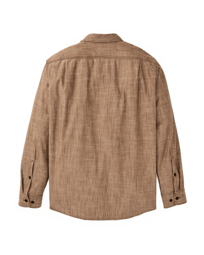 Filson Chambray CPO Shirt Filson Men's Long Sleeve Button Down Shirts Rivers and Glen Trading Co