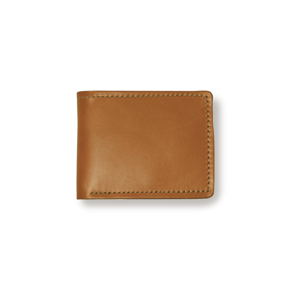 Filson Bridle Leather Bi-fold Wallet Filson Tan Leather Wallets Rivers and Glen Trading Co