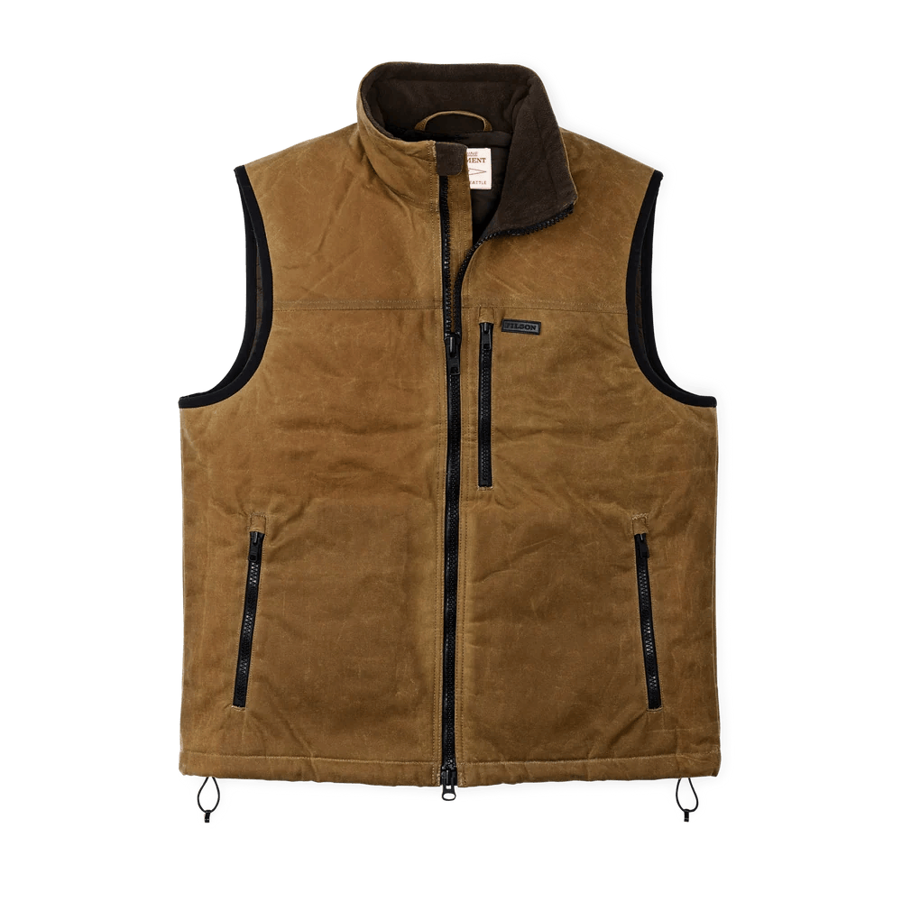 Filson Tin Cloth Insulated Vest Filson Dark Tan / L Men's Vests Rivers and Glen Trading Co
