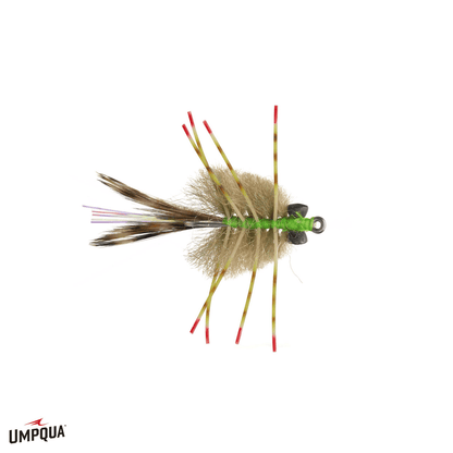 IMPROVED MERKIN Umpqua OLIVE/TAN 1/0 Flies Rivers and Glen Trading Co