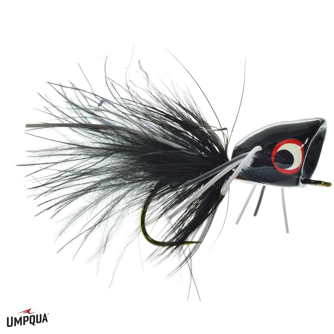BASS POPPER Umpqua MR MIDNIGHT 06 Flies Rivers and Glen Trading Co