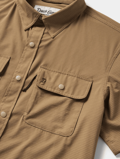 Duck Camp Cast & Blast Perforated Shirt - Short Sleeve
