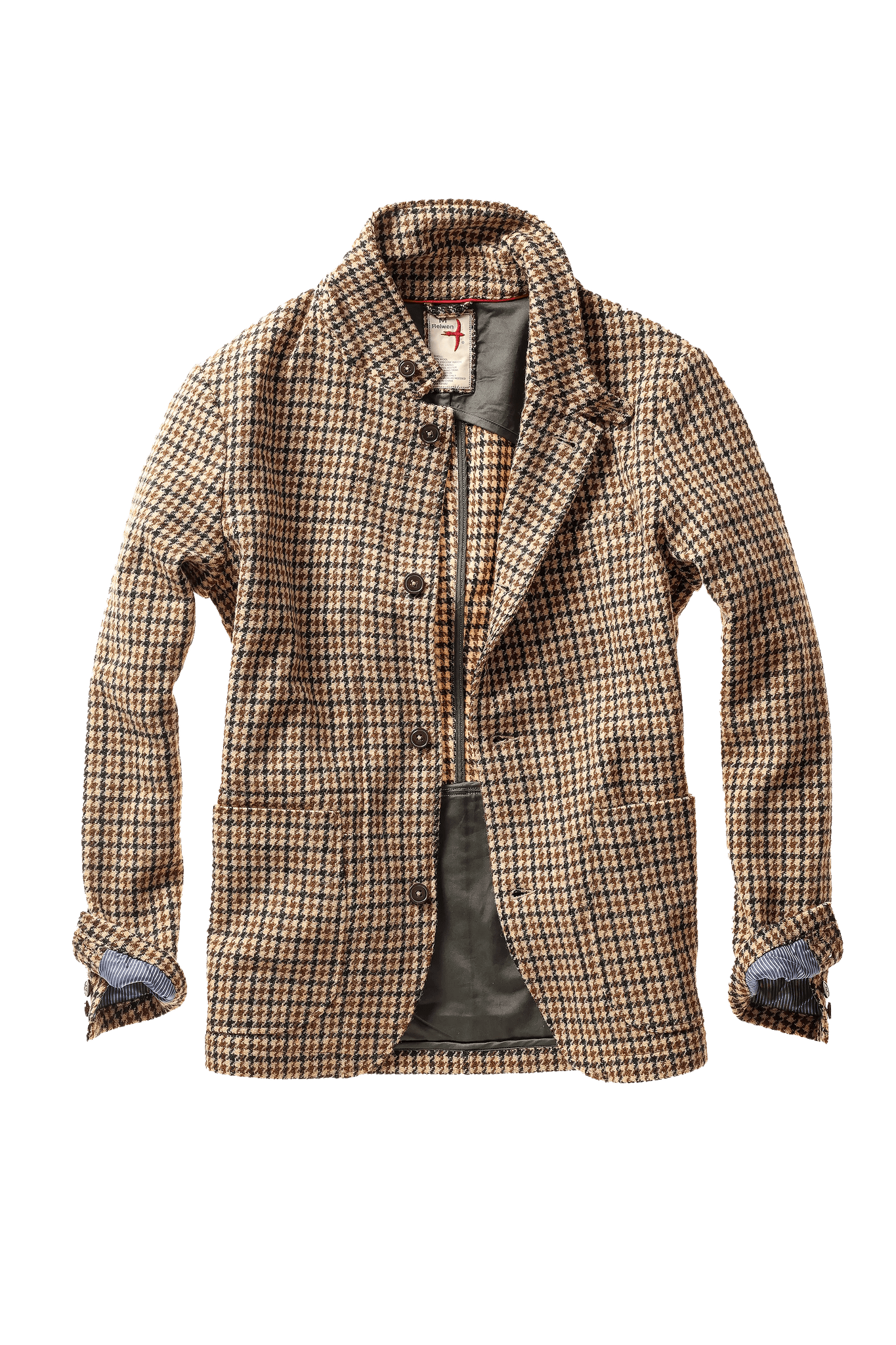 Relwen Heritage Trap Blazer Relwen Camel Guncheck / LG Men's Blazers Rivers and Glen Trading Co