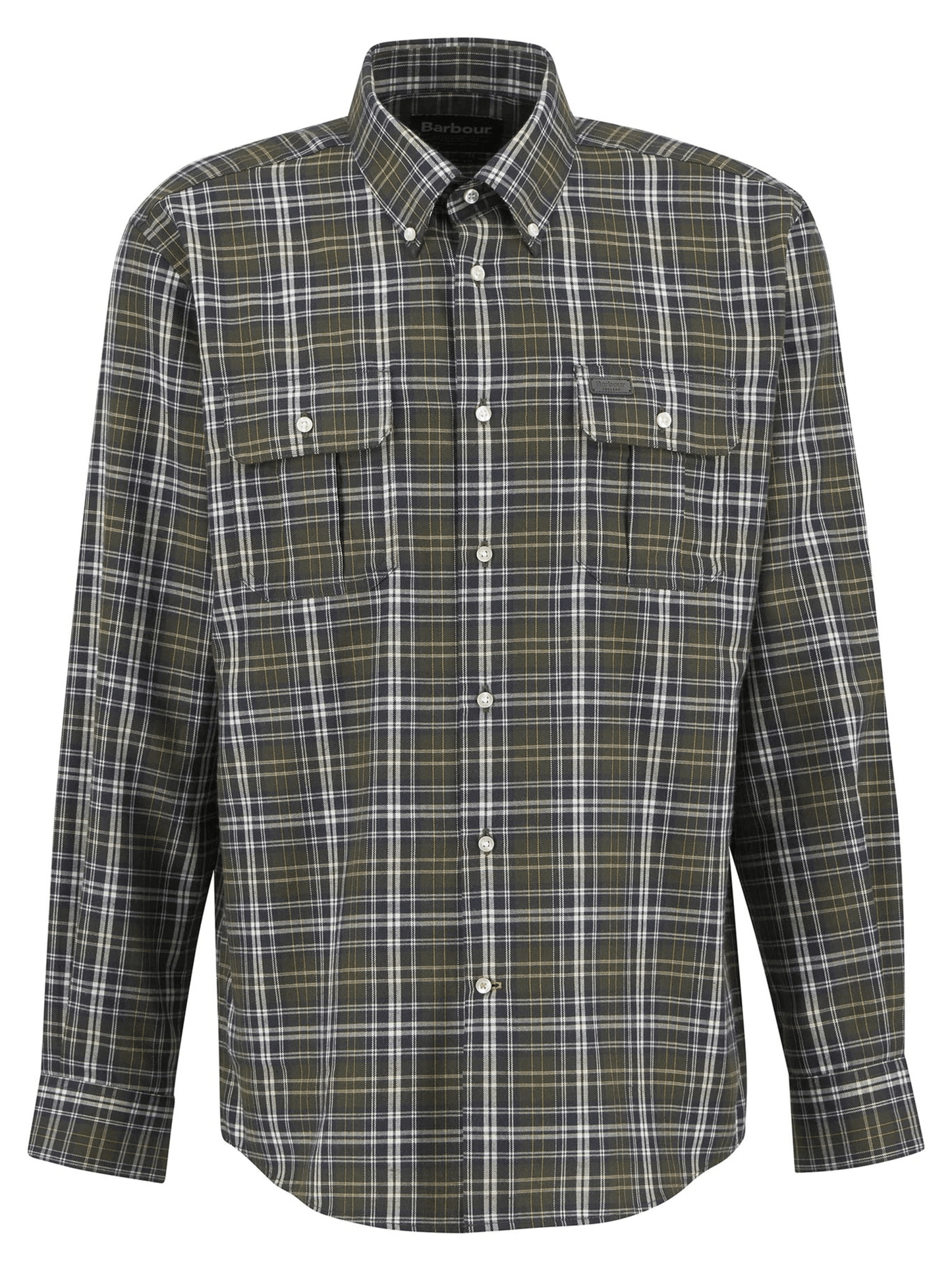 Barbour Saldon Thermo-Weave Checked Shirt Barbour Olive / XXL Men's Long Sleeve Button Down Shirts Rivers and Glen Trading Co