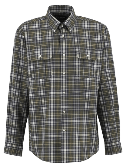 Barbour Saldon Thermo-Weave Checked Shirt Barbour Olive / XXL Men's Long Sleeve Button Down Shirts Rivers and Glen Trading Co