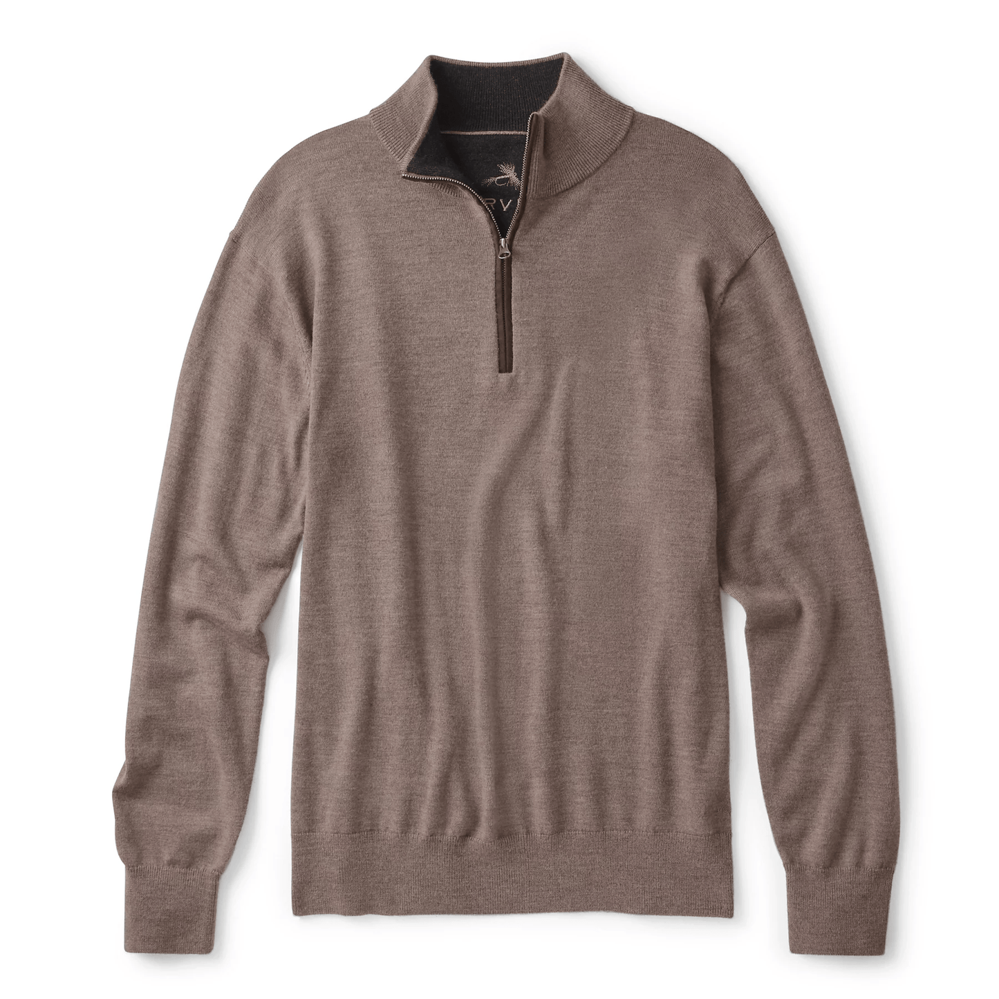 Orvis Merino Wool Quarter-Zip Sweater 2.0 Orvis Mushroom / XXL Men's Sweaters Rivers and Glen Trading Co