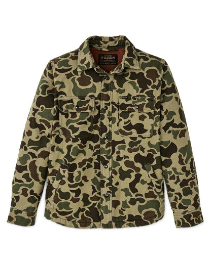 Filson Fleece Lined Jac-Shirt Filson Tundra Shrub Camo / L Men's Long Sleeve Button Down Shirts Rivers and Glen Trading Co