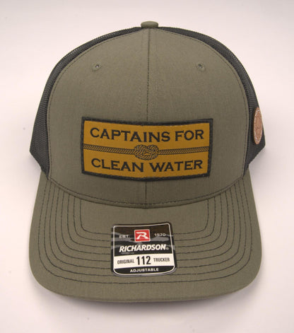 Captains for Clean Water R&G Trucker Hat (Loden/Black) Rivers & Glen Trading Co. Hats Loden/Black Headwear Rivers and Glen Trading Co