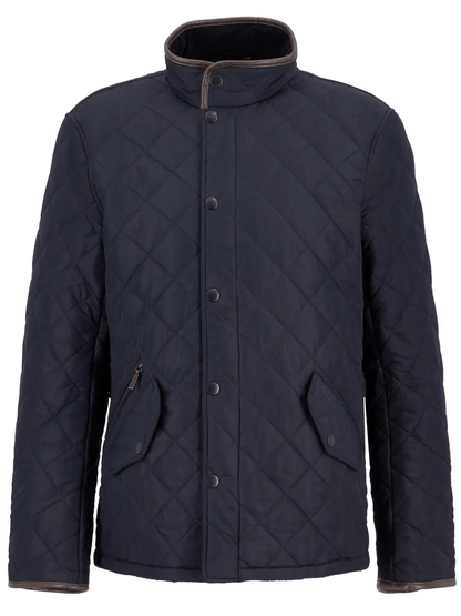 Barbour Powell Quilted Jacket Barbour Navy / L Men's Jackets Rivers and Glen Trading Co