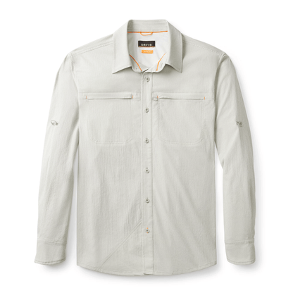Orvis Long-Sleeved Open Air Caster Orvis MD / Celadon/White Men's Long Sleeve Button Down Shirts Rivers and Glen Trading Co
