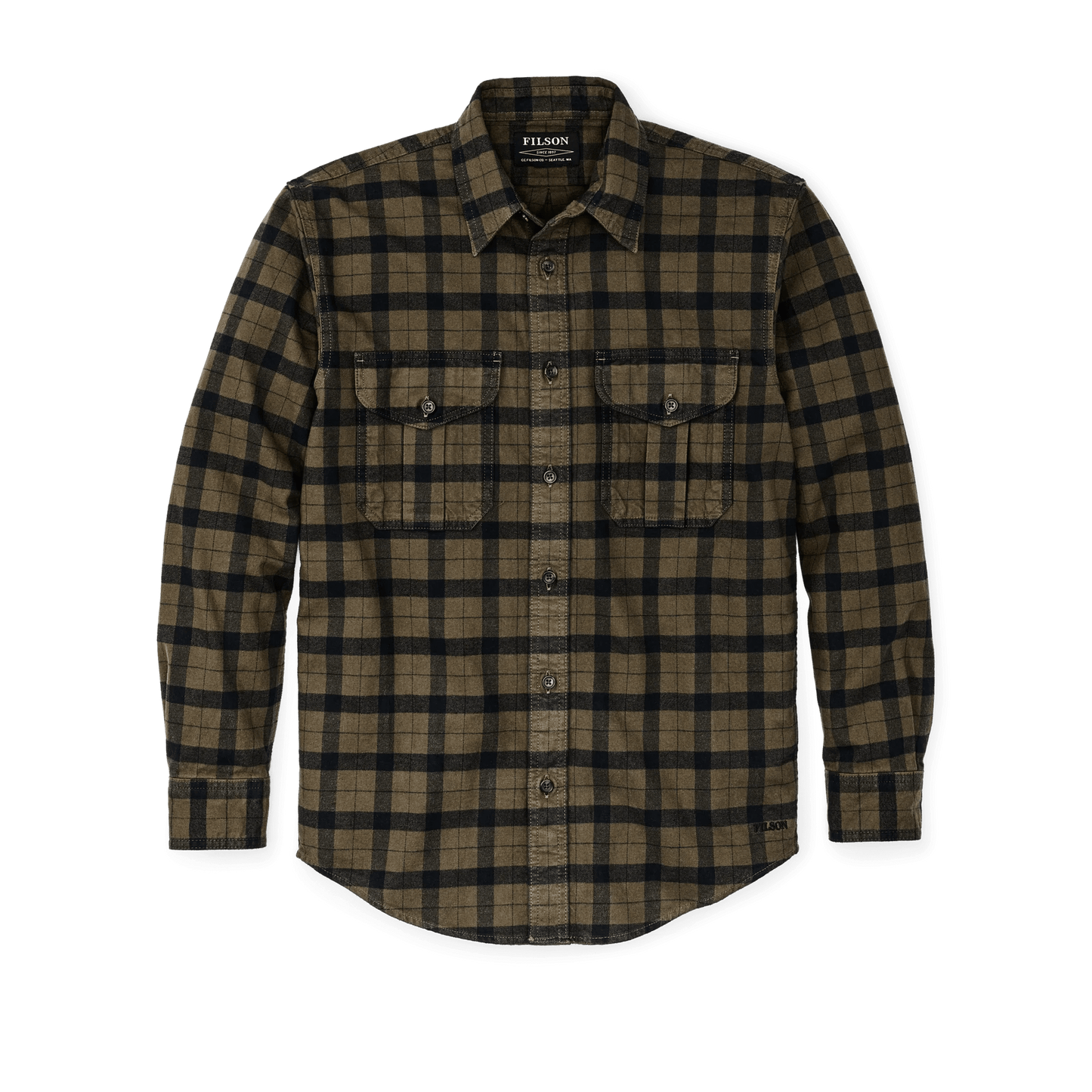 Filson Alaskan Guide Shirt Filson Otter Green/Black Plaid / M Men's Long Sleeve Button Down Shirts Rivers and Glen Trading Co