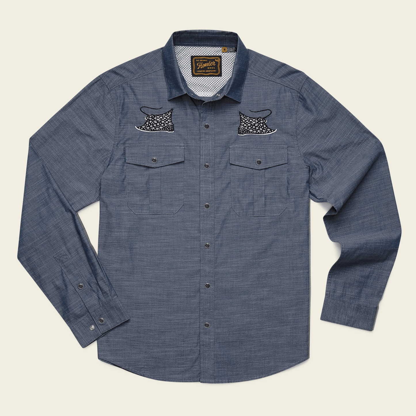 Howler Brothers Gaucho Snapshirt Howler Brothers Patrolling Rays / XL Men's Long Sleeve Button Down Shirts Rivers and Glen Trading Co