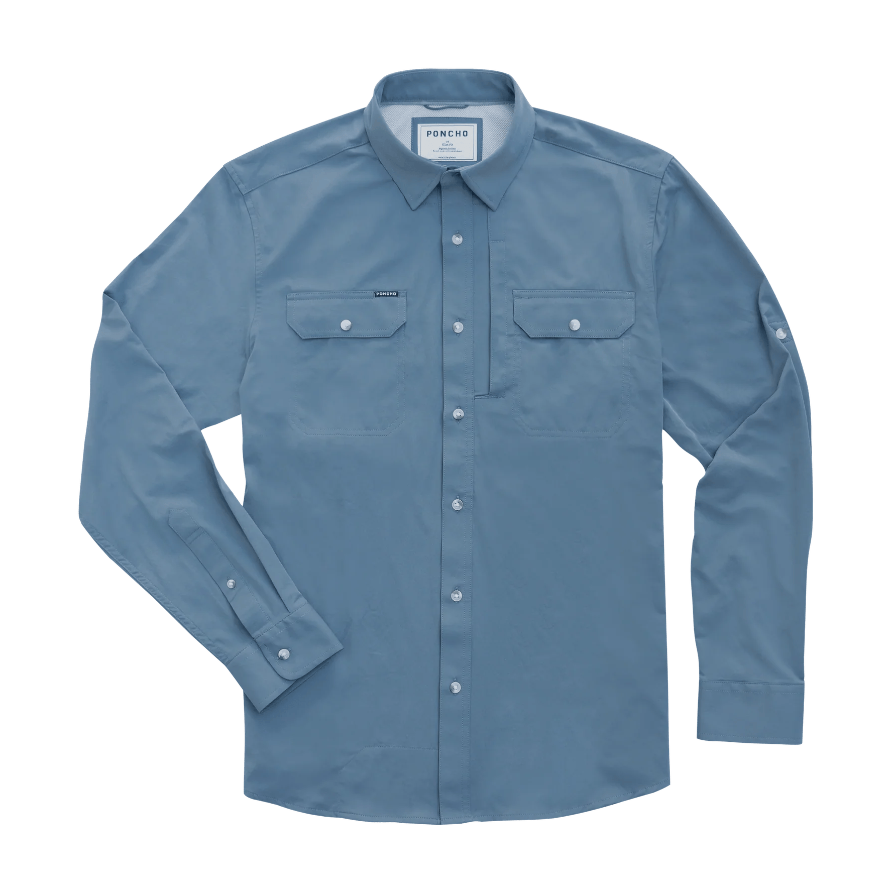 Poncho The Bigeye Poncho Men's Long Sleeve Button Down Shirts Rivers and Glen Trading Co