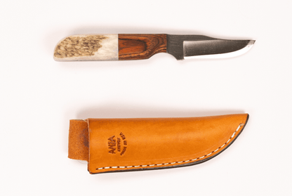 Anza 10F WK UP-Walnut-Elk Anza Knives Knives Rivers and Glen Trading Co