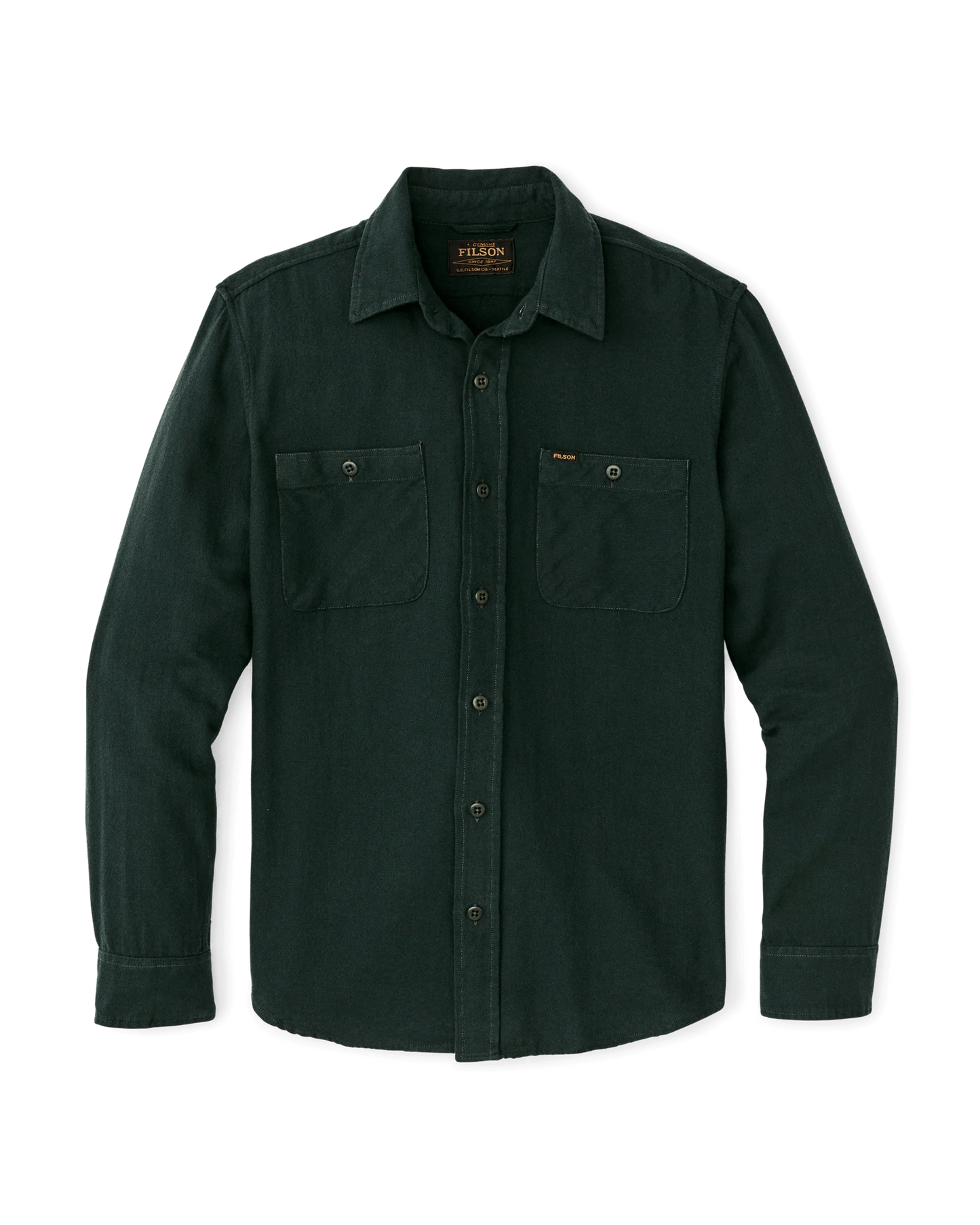 Filson Rangeland Flannel Shirt Filson Forest Green / XL Men's Long Sleeve Button Down Shirts Rivers and Glen Trading Co