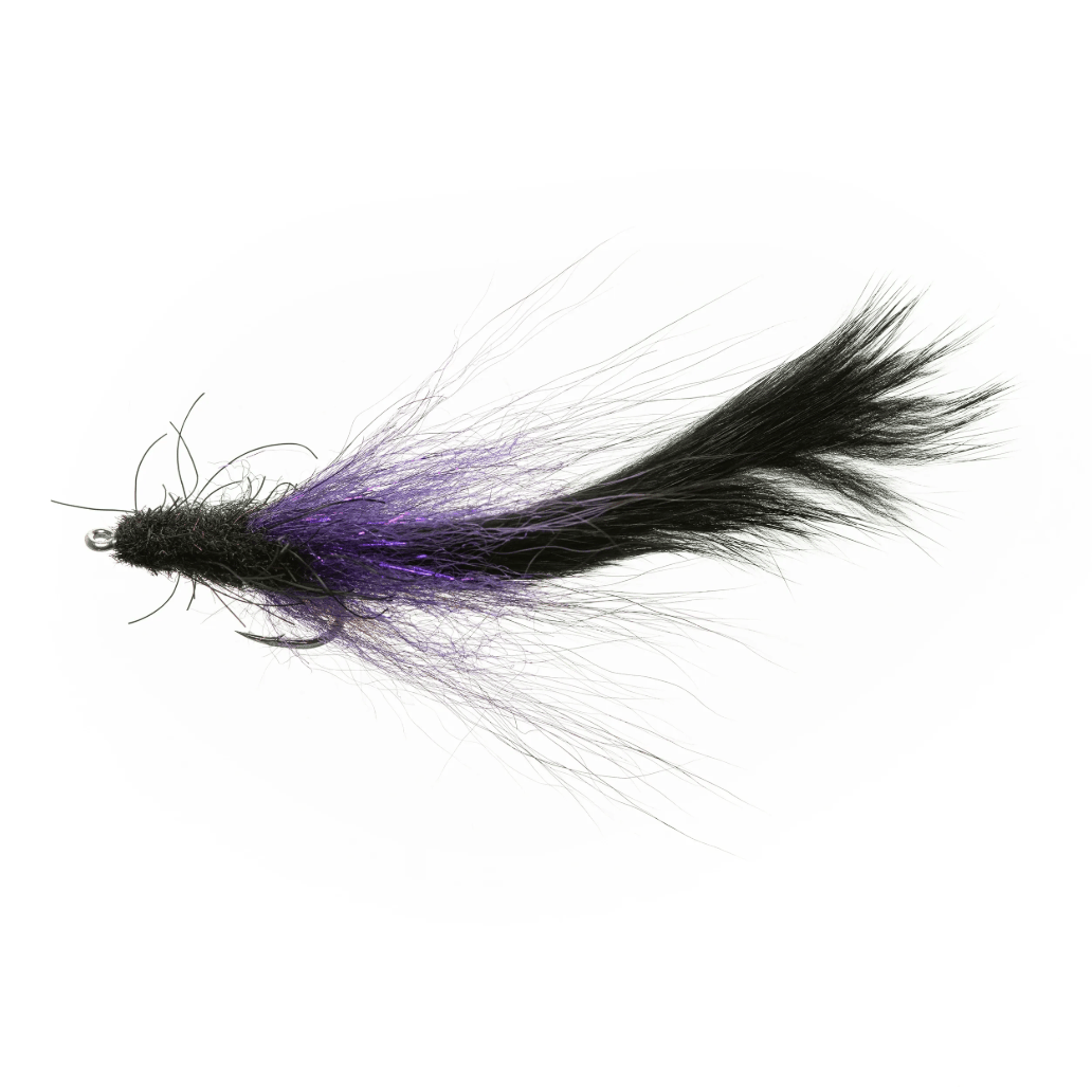 TARPON SPECIAL BUNNY Enrico Puglisi BLACK / PURPLE - #2/0 Flies Rivers and Glen Trading Co