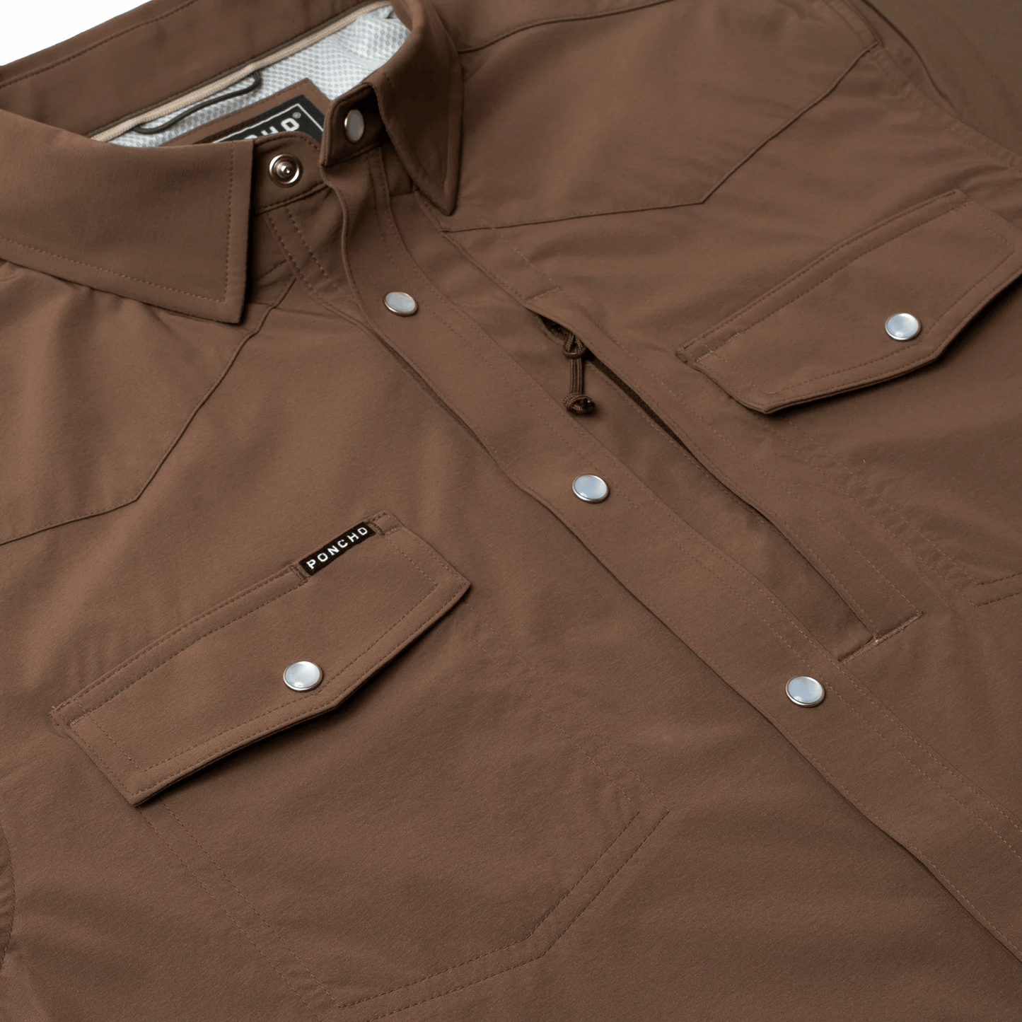 Poncho The Lewis Poncho Men's Long Sleeve Button Down Shirts Rivers and Glen Trading Co