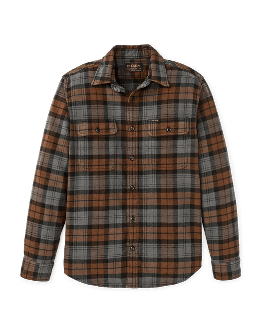 Filson Vintage Flannel Work Shirt Filson Men's Long Sleeve Button Down Shirts Rivers and Glen Trading Co