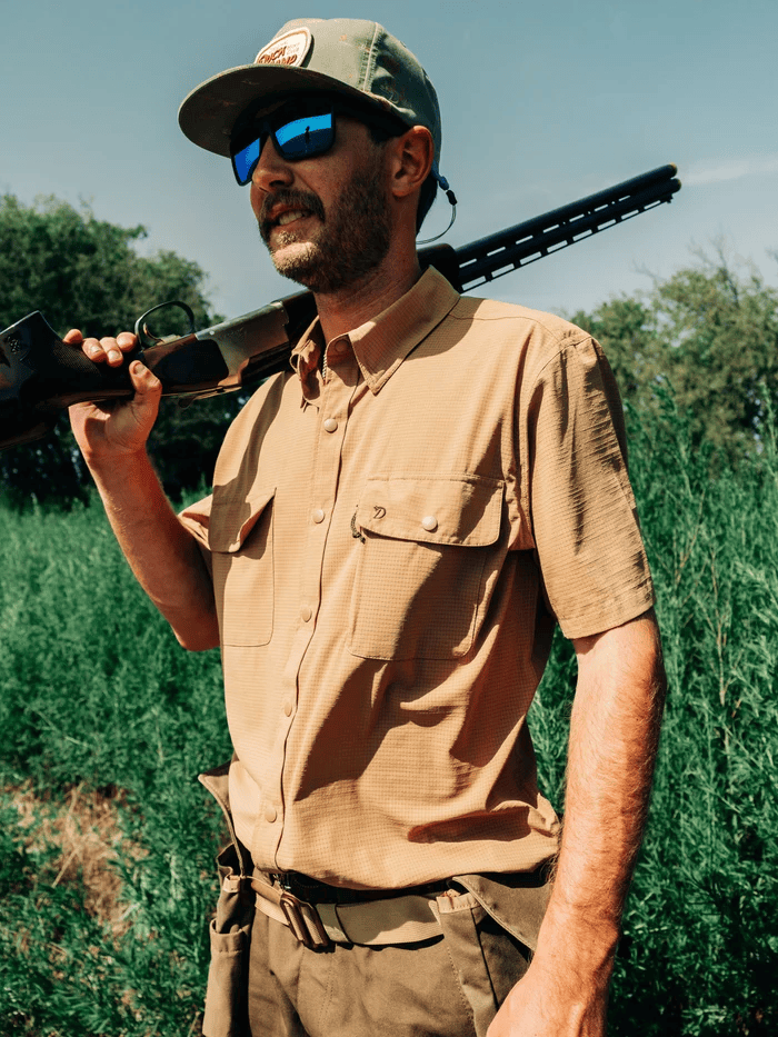 Duck Camp Cast & Blast Perforated Shirt - Short Sleeve