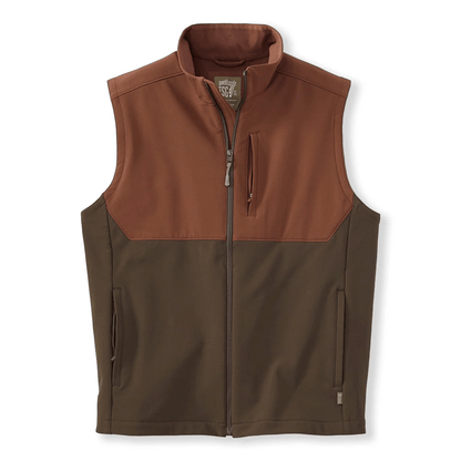 TSG Speyside Softshell Vest TSG Cognac/Rustic Olive / M Men's Vests Rivers and Glen Trading Co