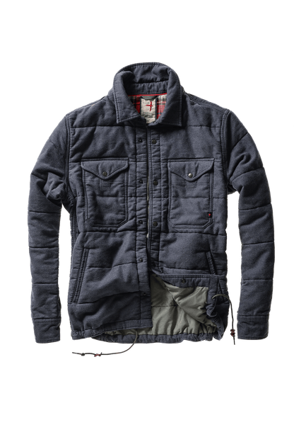 Relwen Moleskin Snap CPO Relwen Navy / L Men's Jackets Rivers and Glen Trading Co