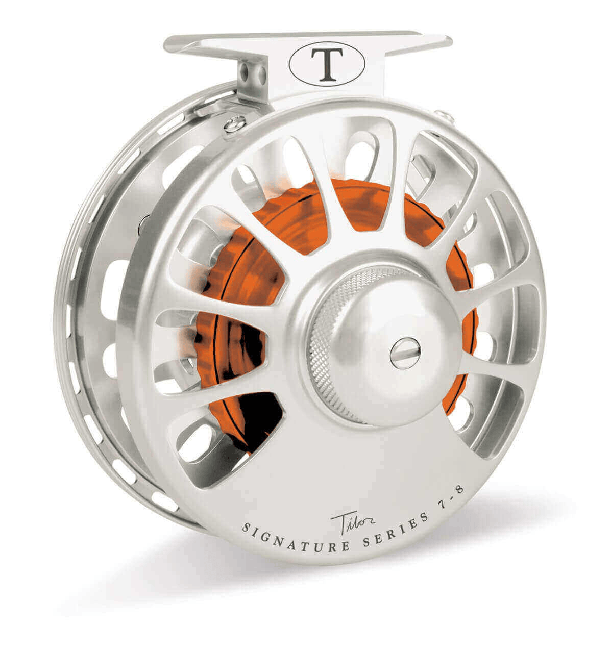 Tibor Signature Series 7/8 Tibor Frost Silver/Orange Reels Rivers and Glen Trading Co
