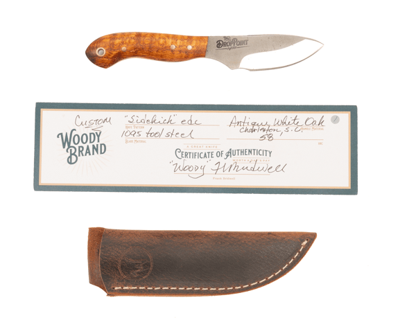 Woody Handmade Cutlery 7" Sidekick EDC Woody Handmade Cutlery Knives Rivers and Glen Trading Co