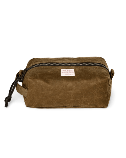 Filson Tin Cloth Dopp Kit Filson Dark Tan Luggage Rivers and Glen Trading Co