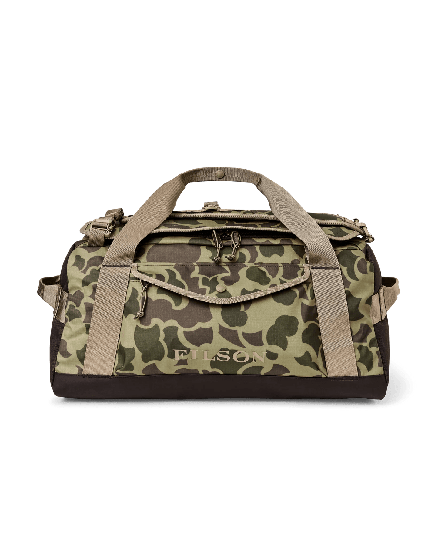 Filson All-Weather 50L Duffle Filson Tundra Shrub Camo Luggage Rivers and Glen Trading Co