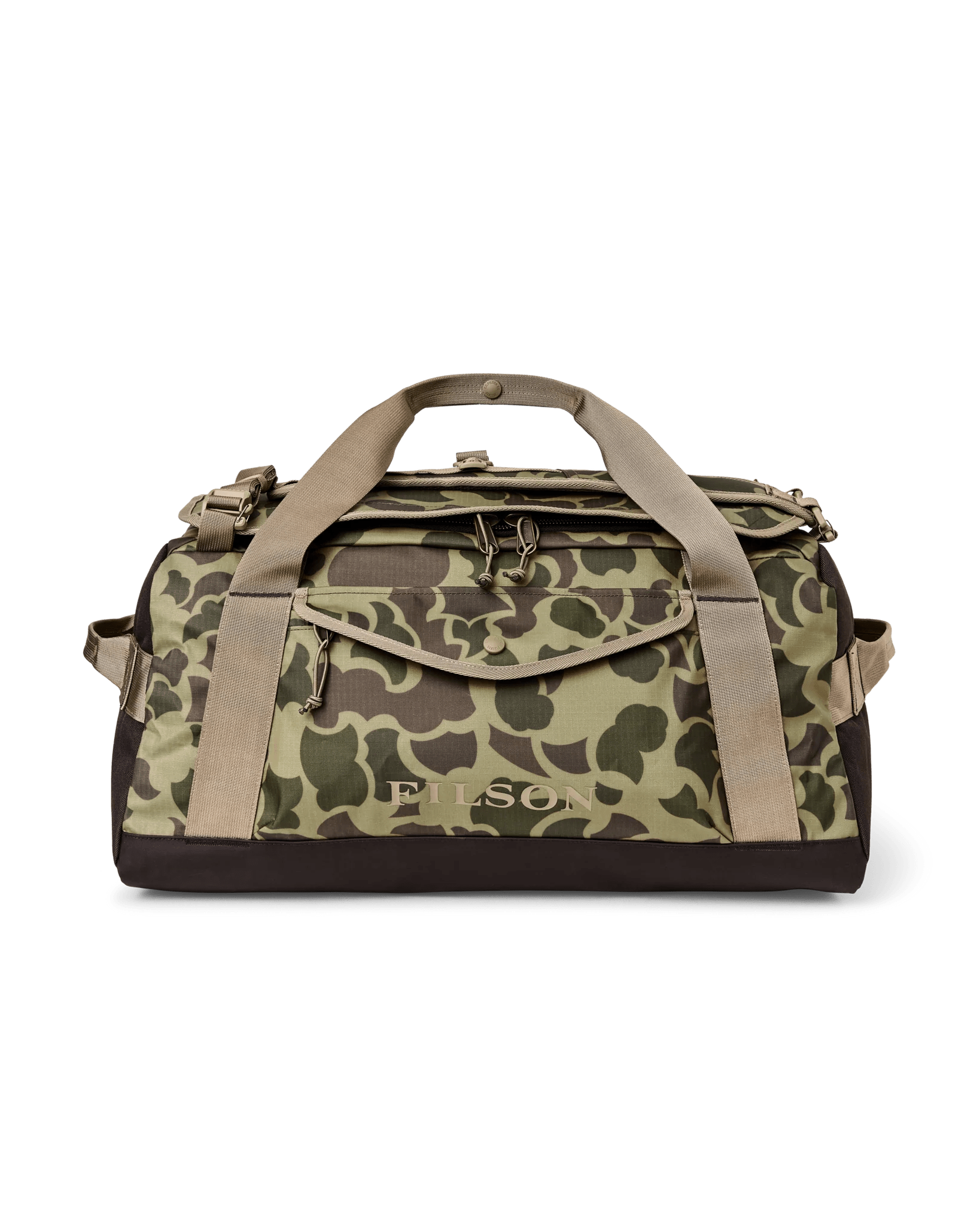 Filson All-Weather 50L Duffle Filson Tundra Shrub Camo Luggage Rivers and Glen Trading Co