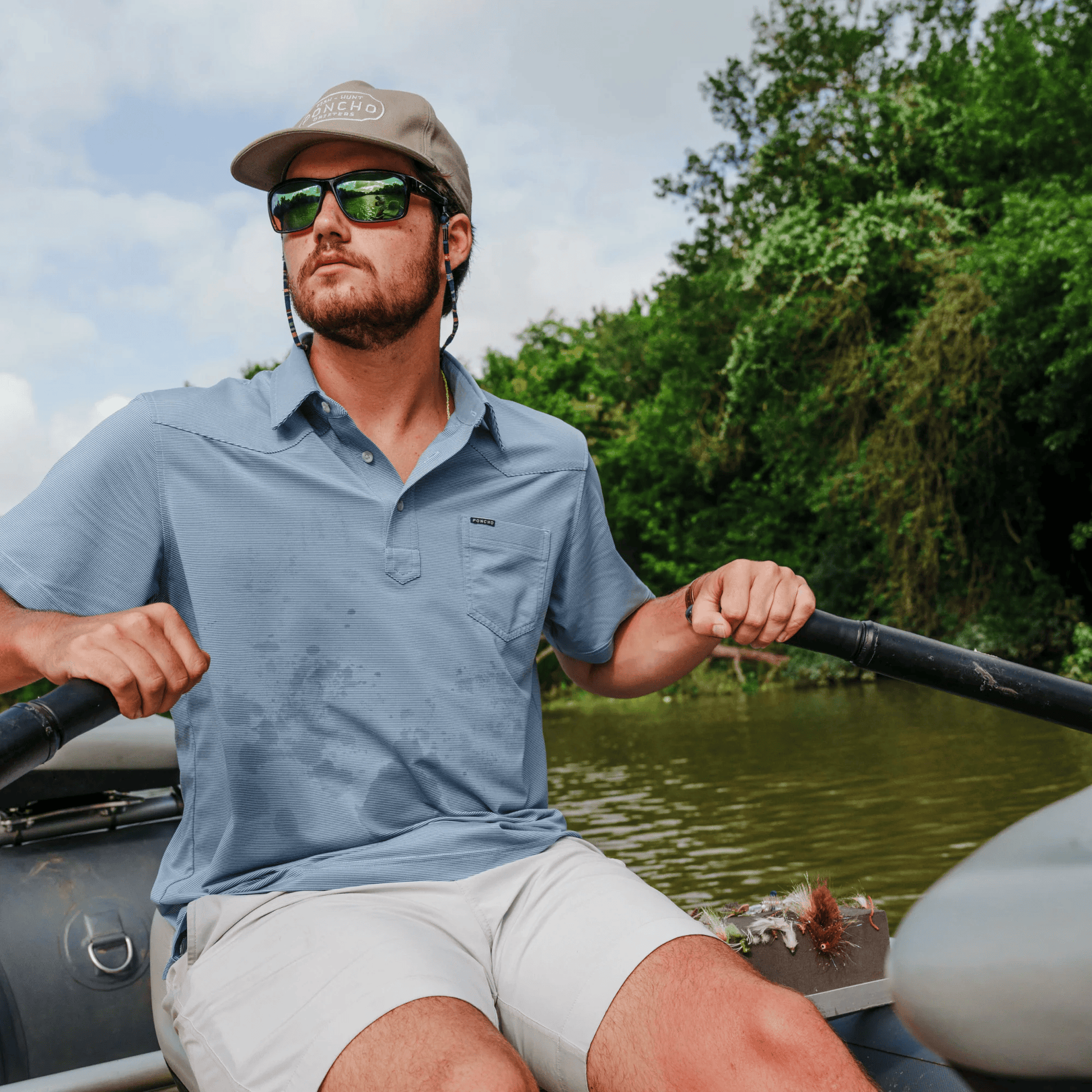 Poncho The Wide Open Poncho Men's Polo Rivers and Glen Trading Co