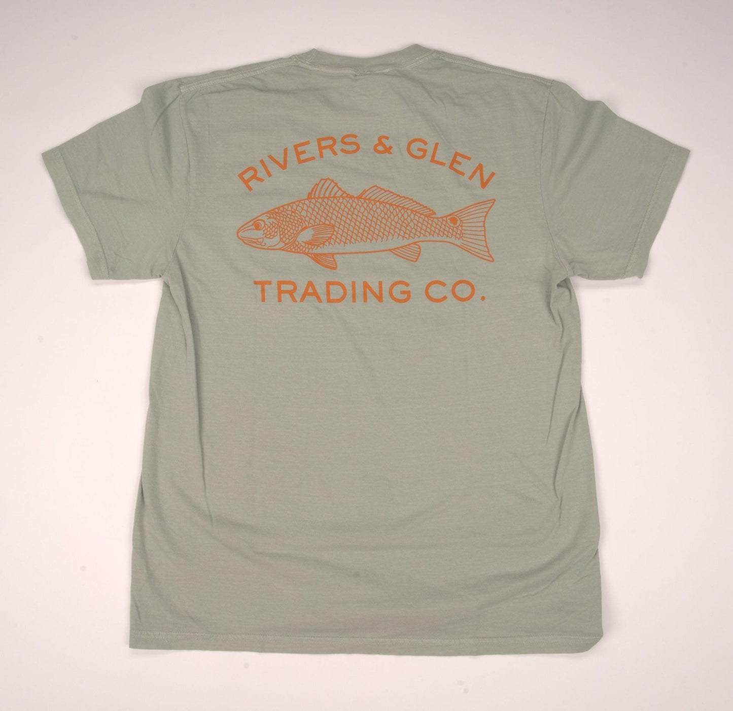 R&G Redfish Comfort Colors SS Pocket Tee Rivers and Glen Trading Co. Shirts Bay / XXL Short Sleeve Tee Shirts Rivers and Glen Trading Co