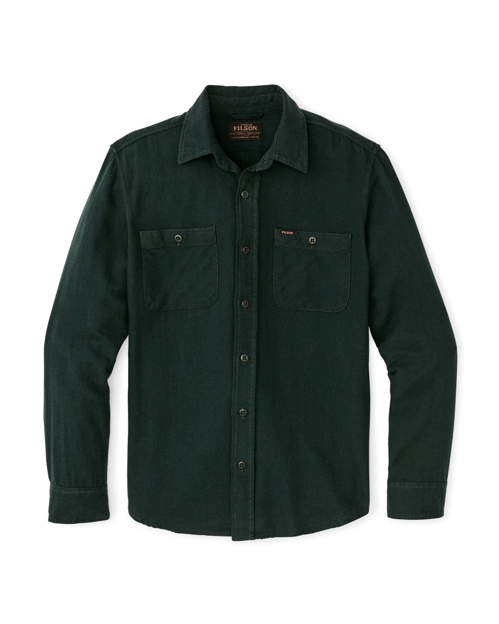 Filson Rangeland Flannel Shirt Filson Forest Green / L Men's Long Sleeve Button Down Shirts Rivers and Glen Trading Co