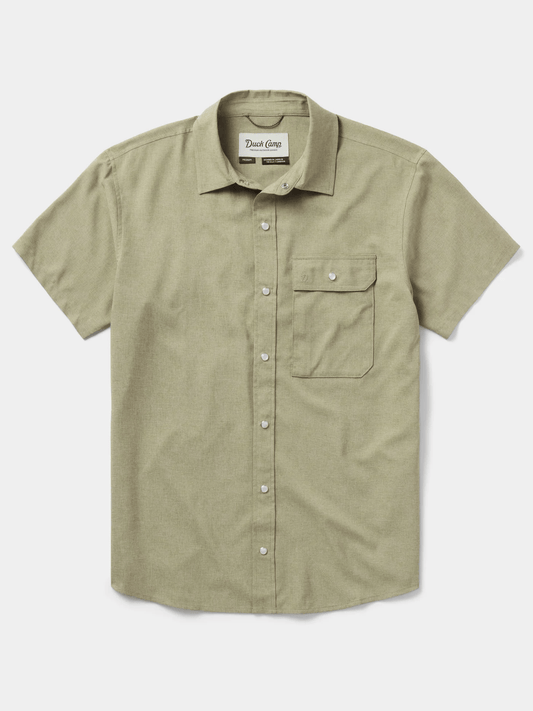 Duck Camp Men's Brrr Performance Shirt Short Sleeve Duck Camp Men's Short Sleeve Button Down Shirts Rivers and Glen Trading Co