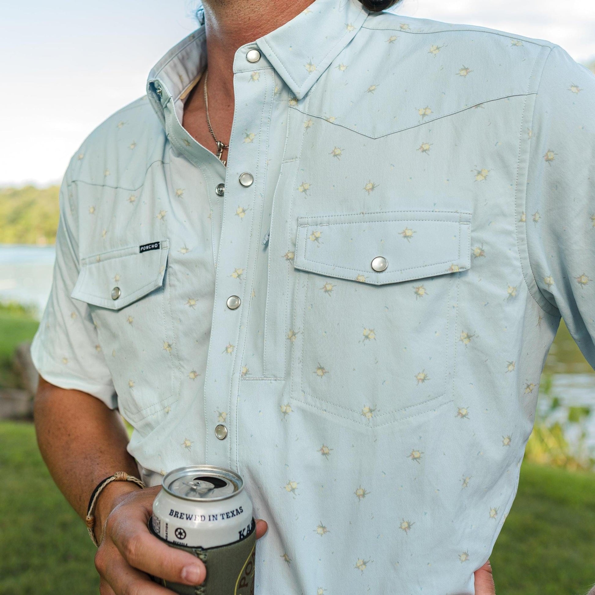 Poncho The Bonito Poncho Men's Short Sleeve Button Down Shirts Rivers and Glen Trading Co