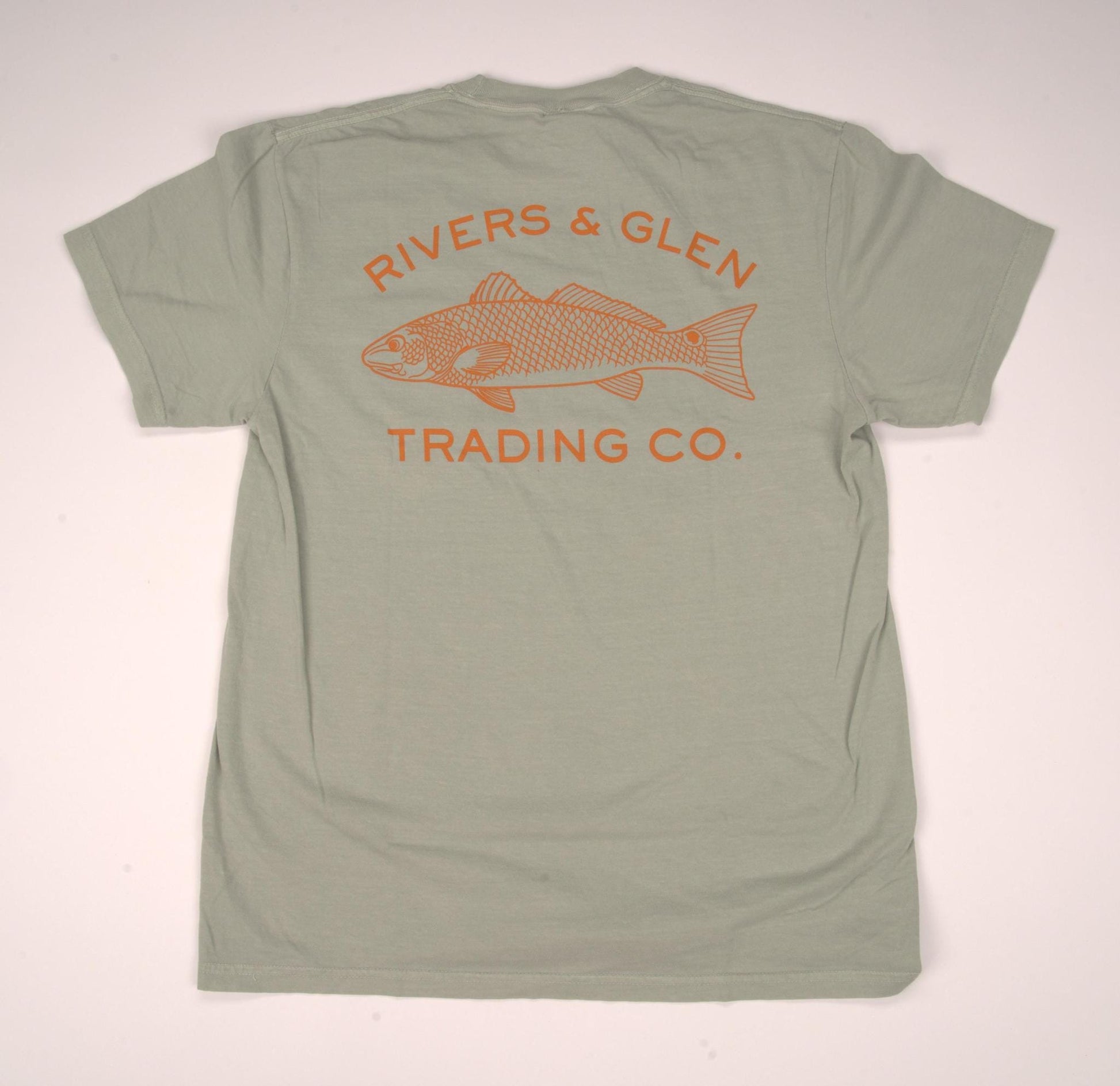 R&G Redfish Comfort Colors SS Pocket Tee Rivers and Glen Trading Co. Shirts Bay / XL Short Sleeve Tee Shirts Rivers and Glen Trading Co