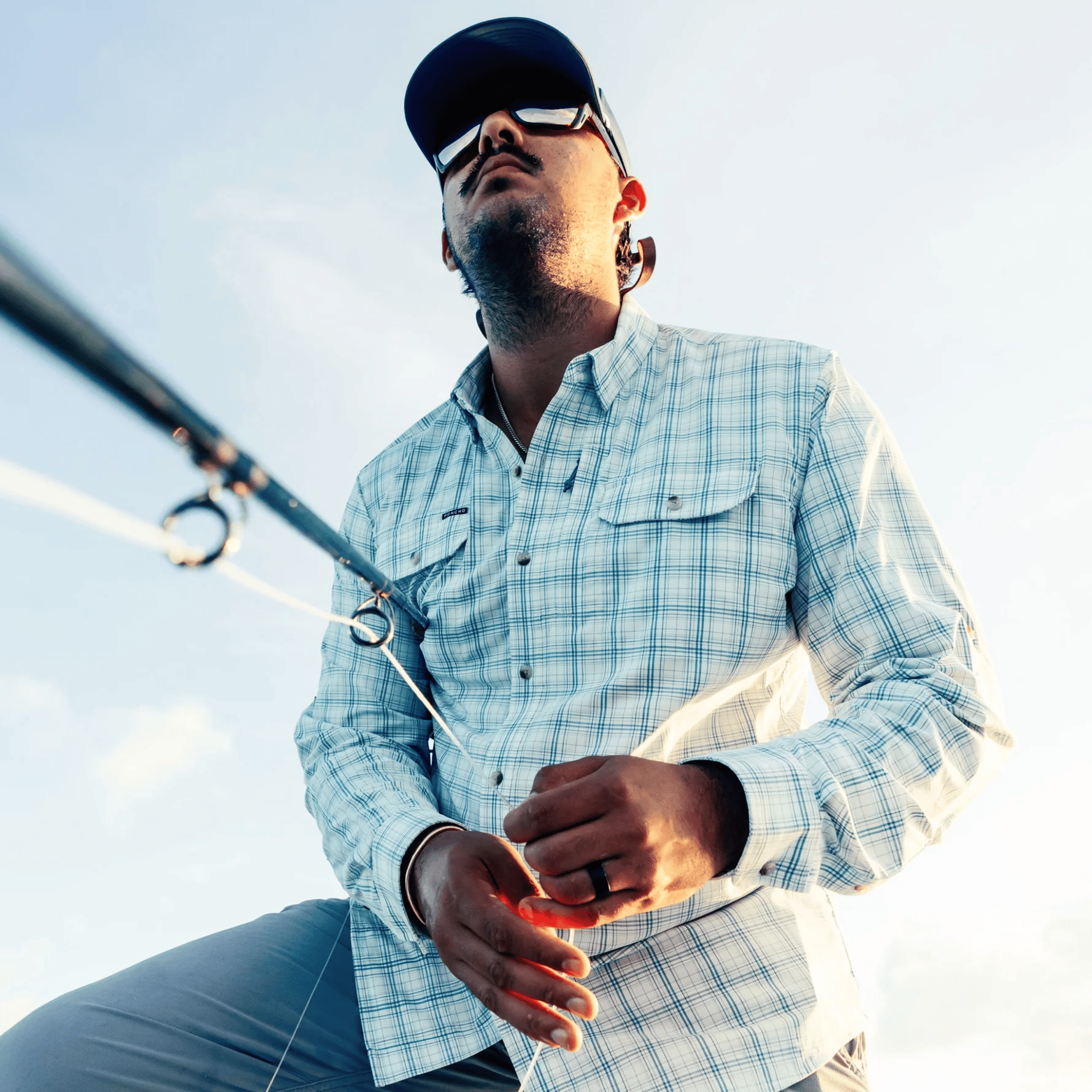 Poncho The Silver King Poncho Men's Long Sleeve Button Down Shirts Rivers and Glen Trading Co