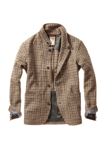 Relwen Heritage Trap Blazer Relwen Camel Guncheck / MD Men's Blazers Rivers and Glen Trading Co