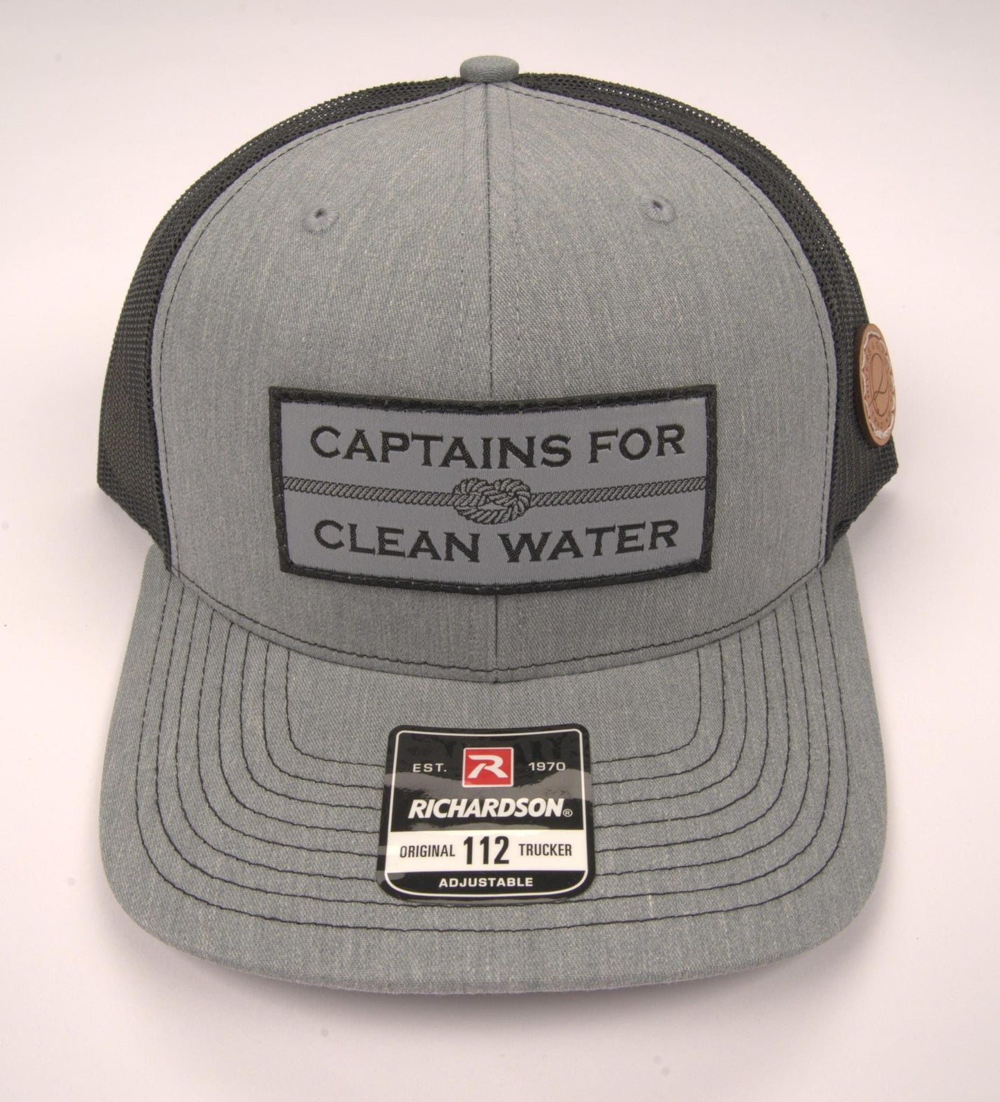 Captains For Clean Water R&G Trucker Hat (Heather Grey/Black) Rivers and Glen Trading Co. Hats Heather Grey/Black Headwear Rivers and Glen Trading Co
